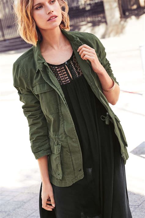 khaki green summer jacket